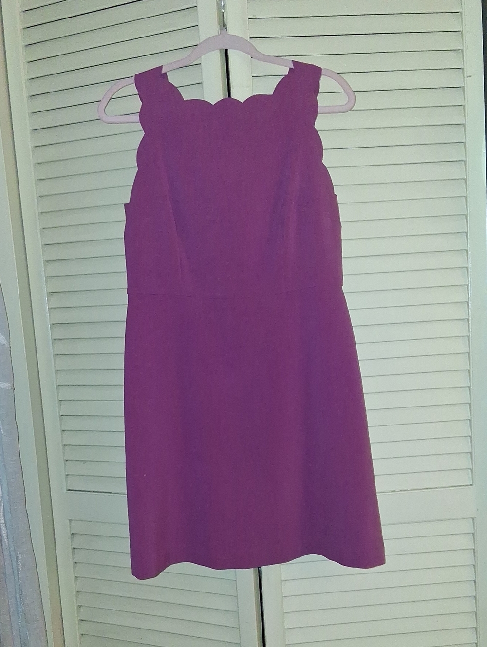 LOFT Sleeveless Dress in Vibrant Fuchsia